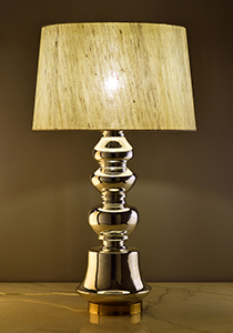 Silver color Ilke Table Lamp by Sahil & Sarthak